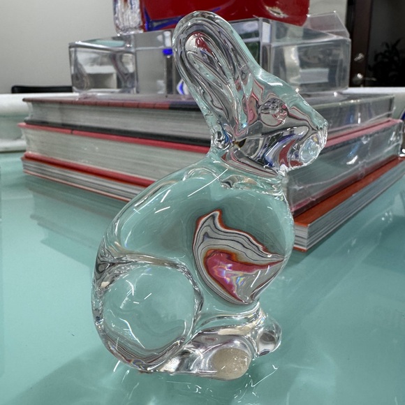 BACCARAT Crystal Rabbit Figurine